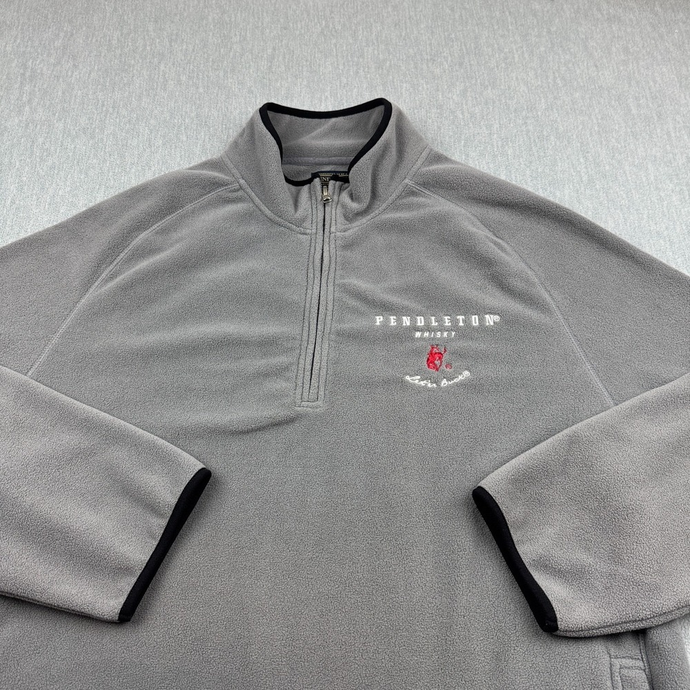 Pendleton Jacket Mens Extra Large Gray 1/2 Zip Fl… - image 2